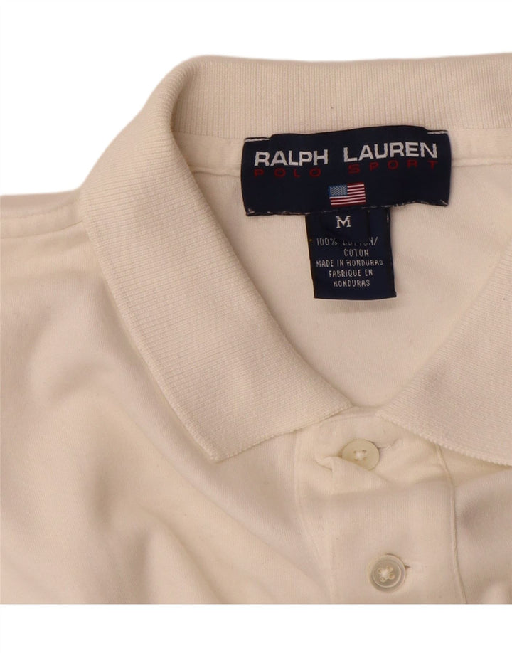 Ralph Lauren Herren-Poloshirt aus mittelweißer Baumwolle