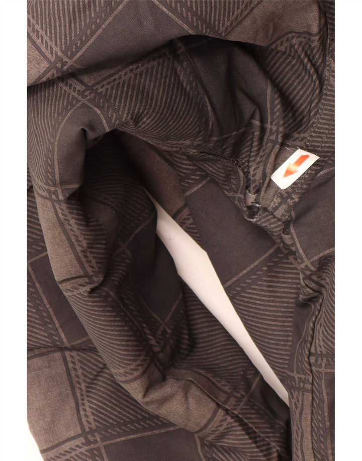 Quiksilver Jungen-Bomberjacke mit Kapuze, 15–16 Jahre, grau kariertes Polyester