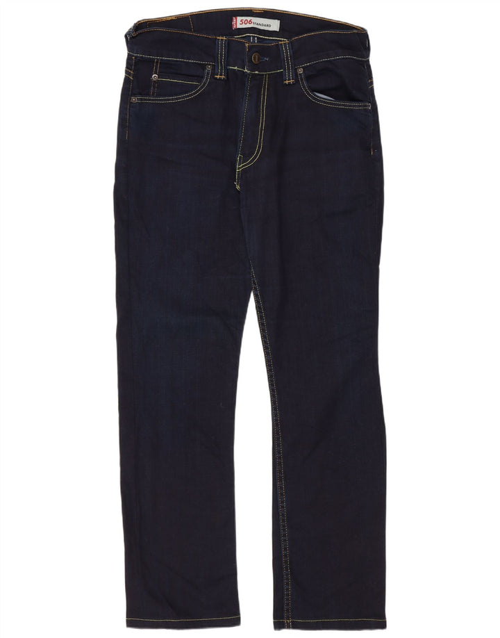 Levi's Herren 506 Standard Fit Straight Jeans W32 L28 Marineblau