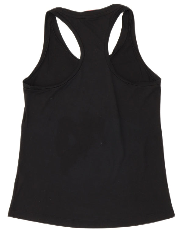 Nike Womens Graphic Vest Top UK 10 Small Schwarz Polyester