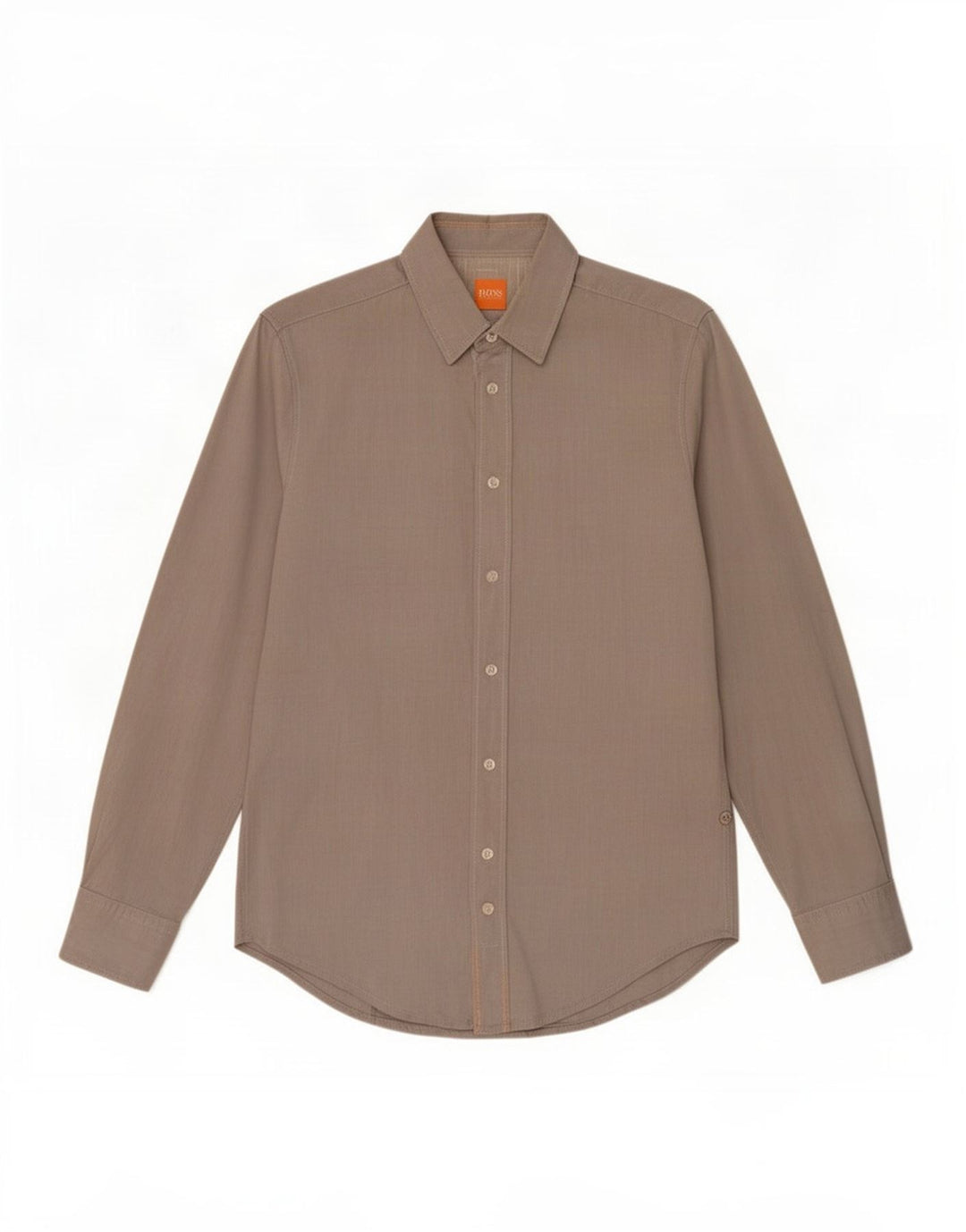 Hugo Boss Herrenhemd, kleine graue Baumwolle