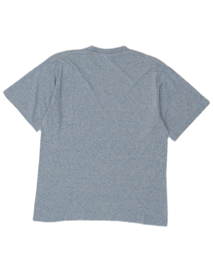 Champion Herren-T-Shirt mit Grafik, klein, blau meliert, Baumwolle