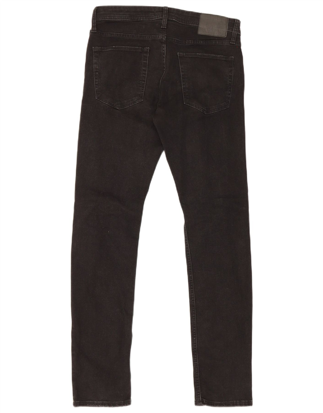Jack & Jones Herren GLENN Distressed Slim Jeans W31 L32 Schwarze Baumwolle