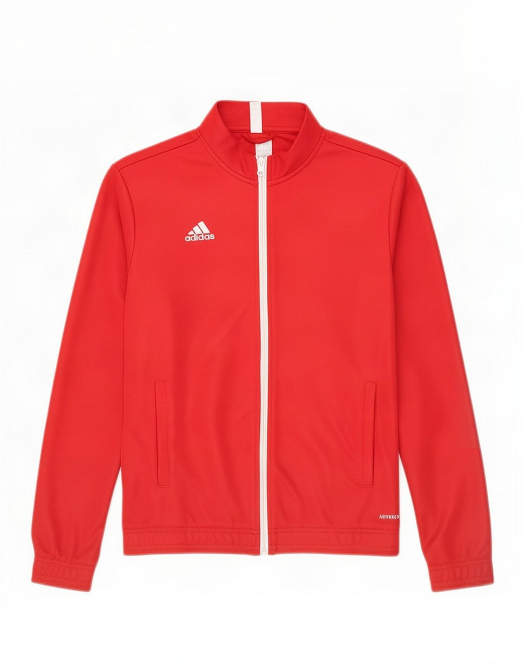 Adidas Damen Aeroready Trainingsanzug Top Jacke UK 12/14 Mittelrotes Polyester