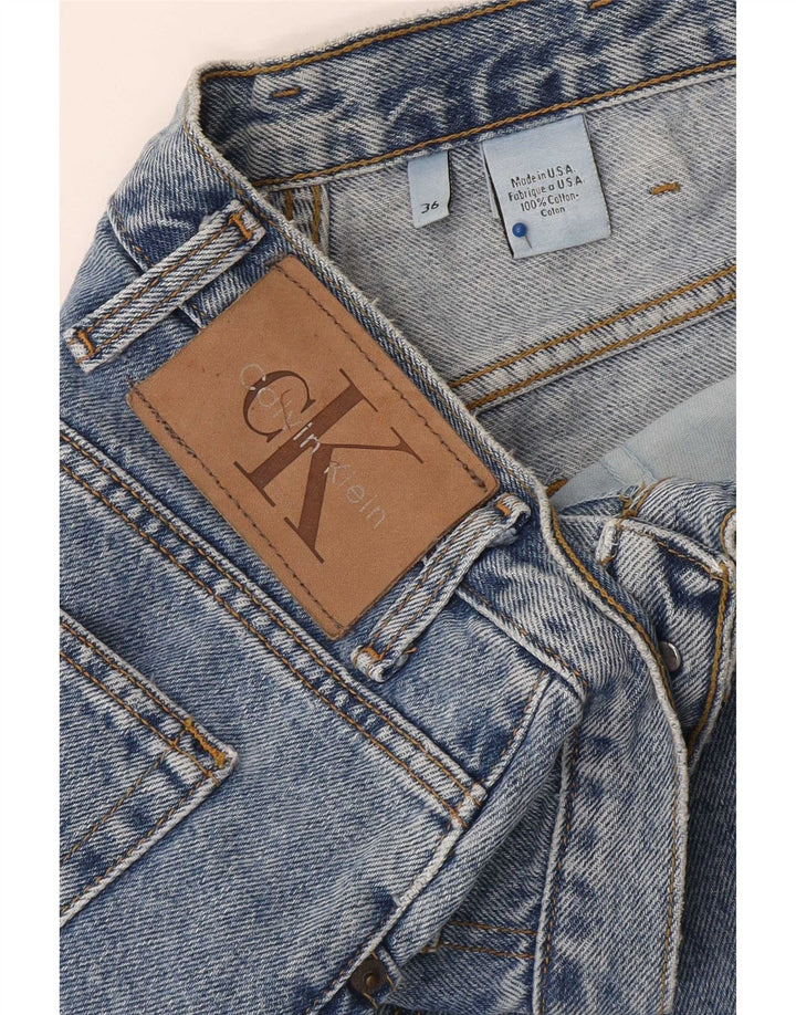 Calvin Klein Herren Denim Shorts W36 Große blaue Baumwolle