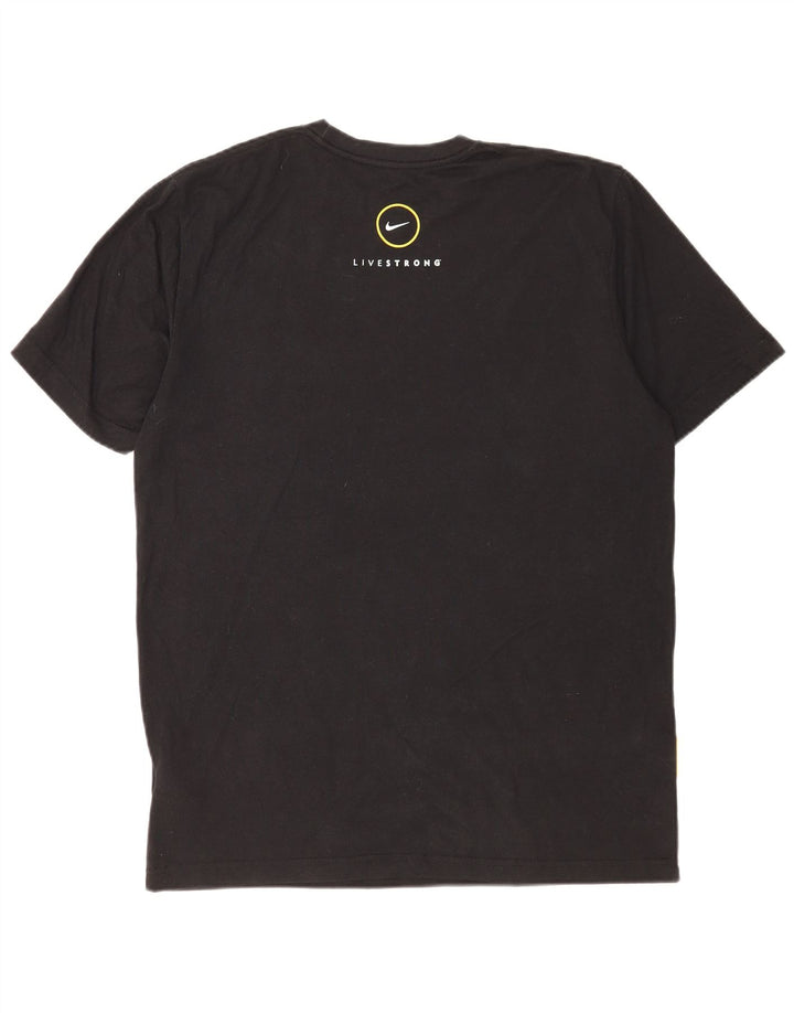 Nike Herren Dri Fit T-Shirt-Oberteil, großes, schwarzes Farbblock-Polyester