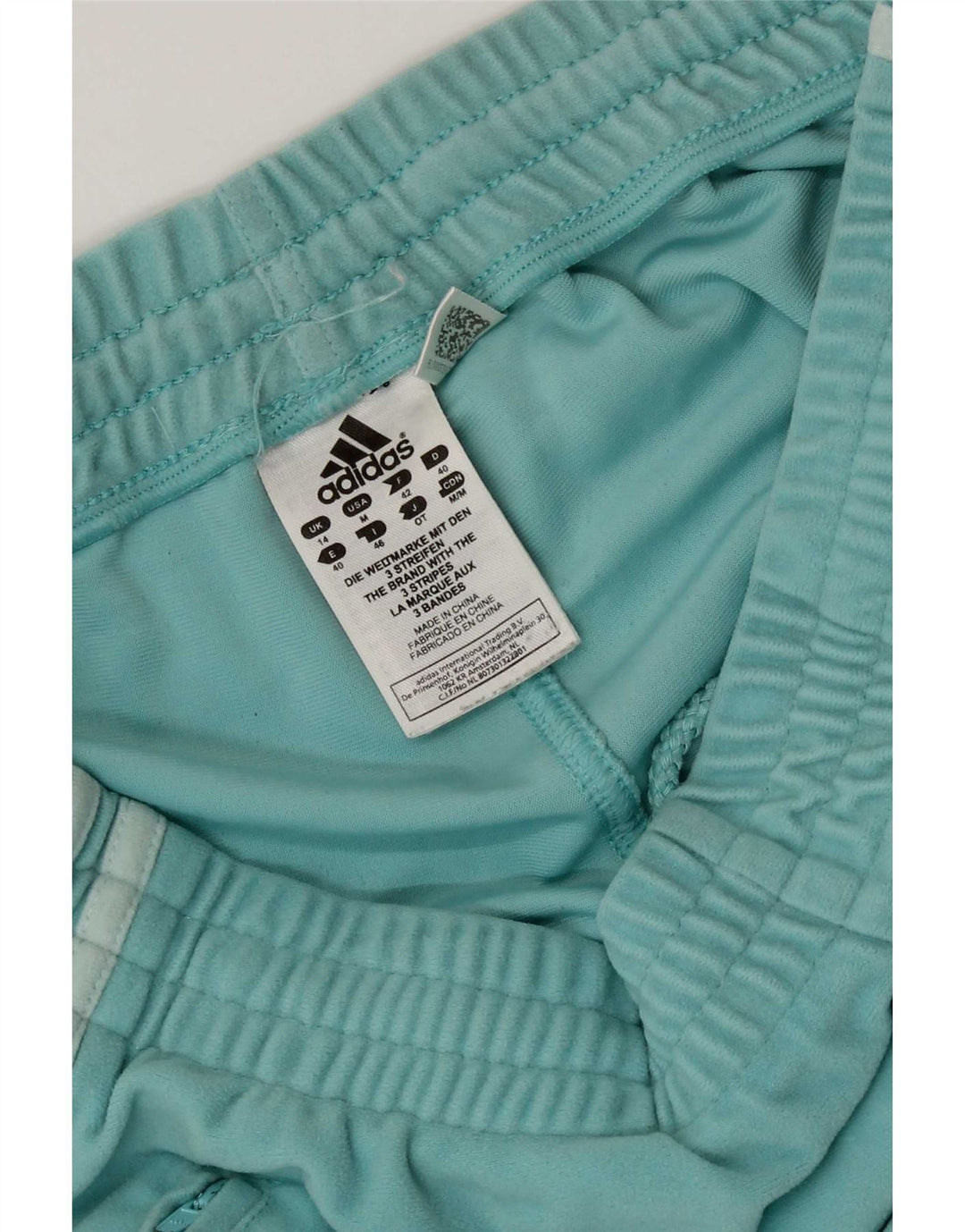 Adidas Damen Trainingshose Jogger UK 14 Medium Türkis Polyester