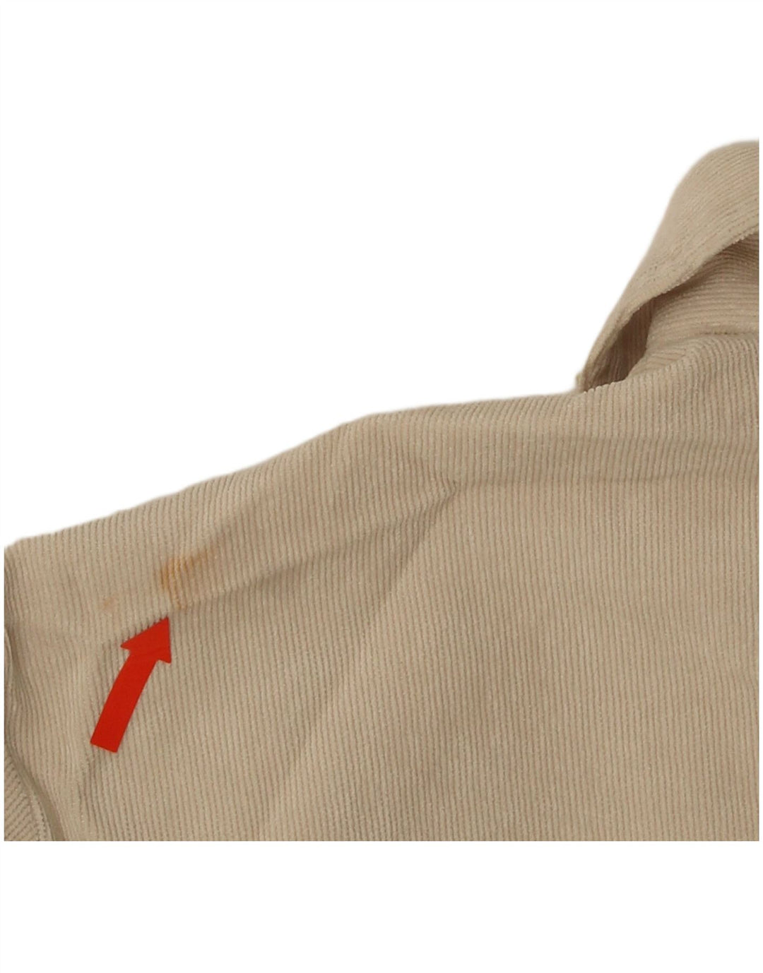 Zara Damen Crop Shirt UK 14 Large Beige Polyester