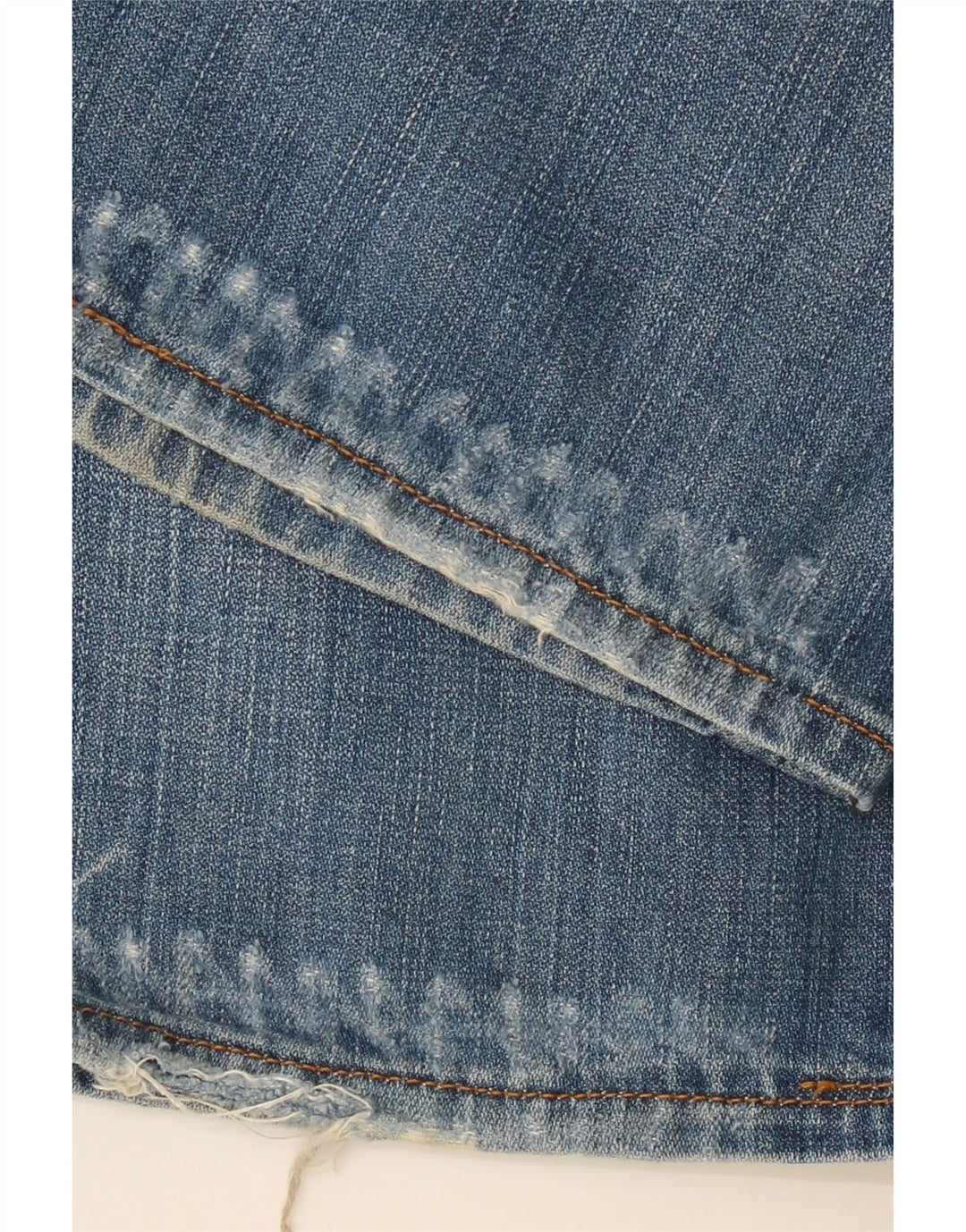 TOMMY HILFIGER Herren Distressed Straight Jeans W32 L32 Blaue Baumwolle
