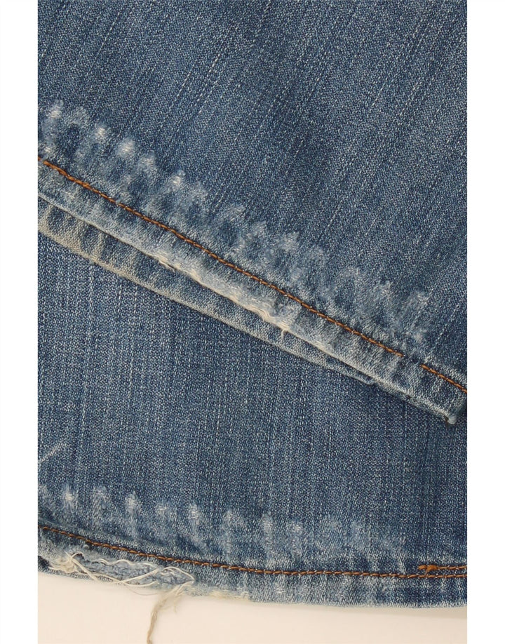 TOMMY HILFIGER Herren Distressed Straight Jeans W32 L32 Blaue Baumwolle