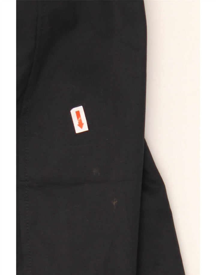 Hugo Boss Herrenmantel EU 56 3XL Schwarze Baumwolle