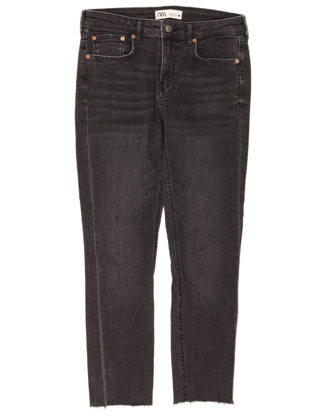 Zara Damen Slim Jeans EU 38 Small W28 L25 Grau