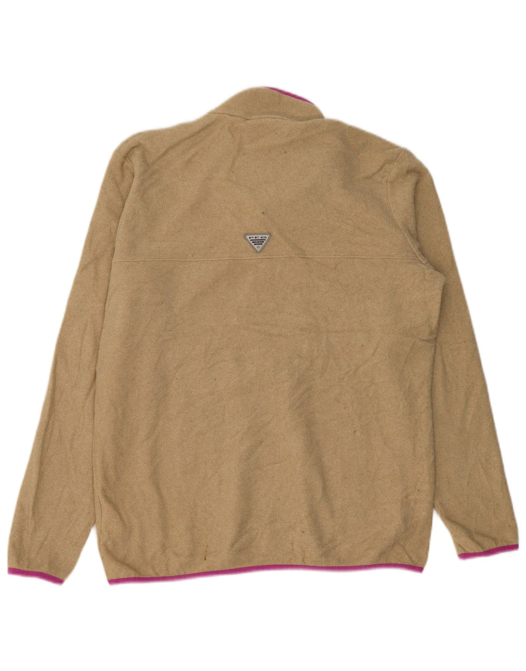 Columbia Damen-Fleecepullover mit Knopfkragen, UK 18, XL, Beige, Polyester