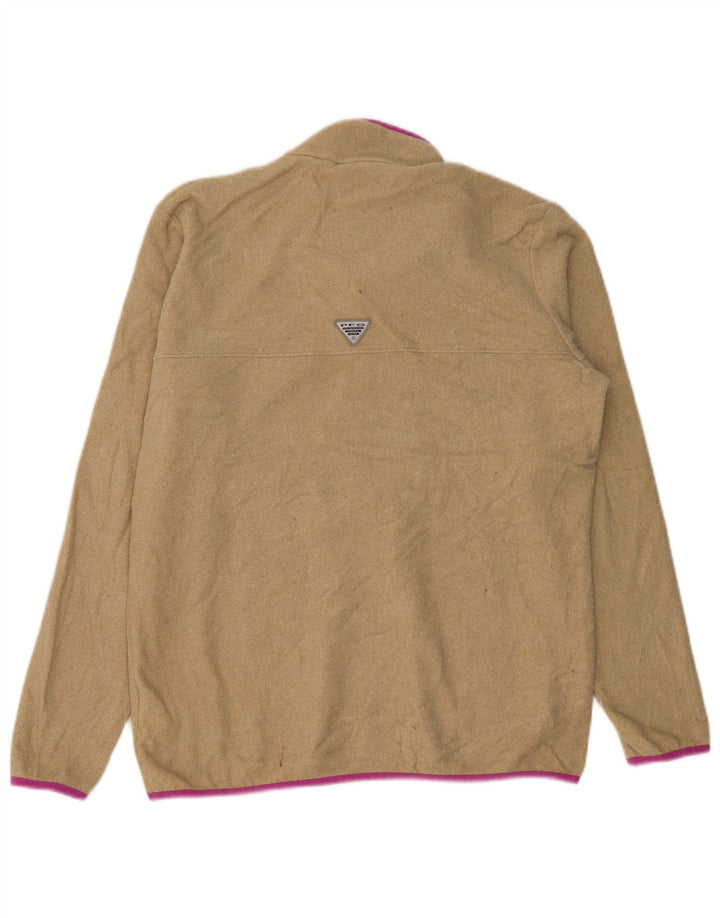 Columbia Damen-Fleecepullover mit Knopfkragen, UK 18, XL, Beige, Polyester