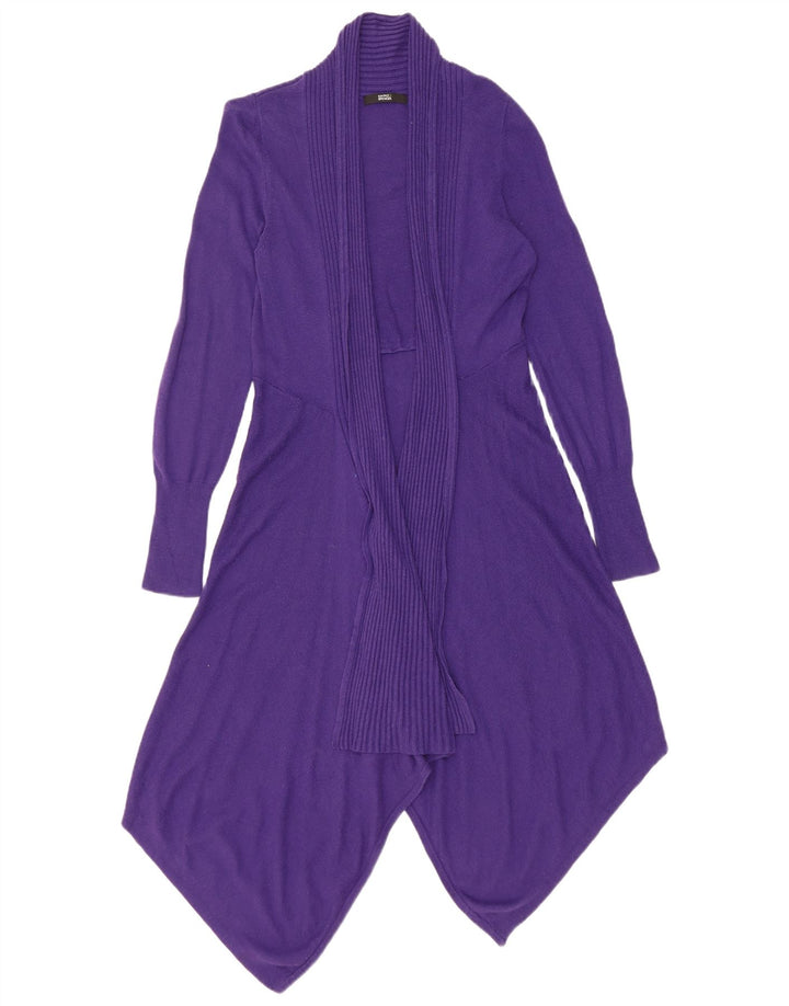 Marks & Spencer Damen Longline Open Cardigan Pullover UK 8 Small Lila