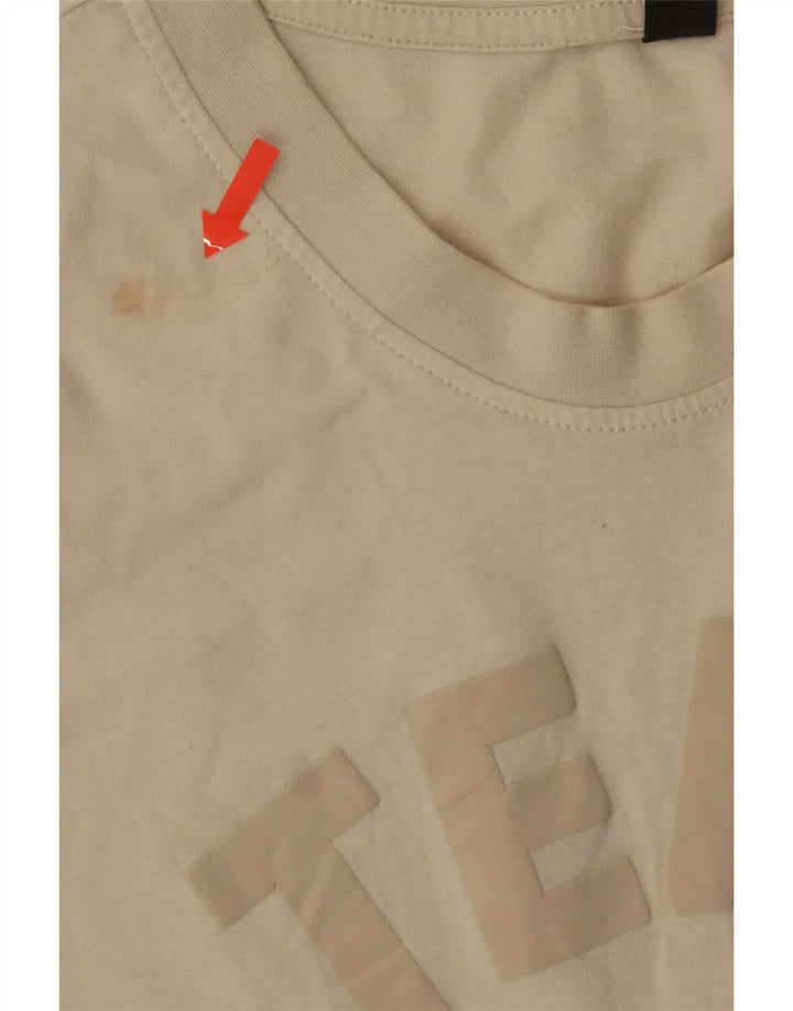 Adidas Herren Grafik T-Shirt Top Large Beige