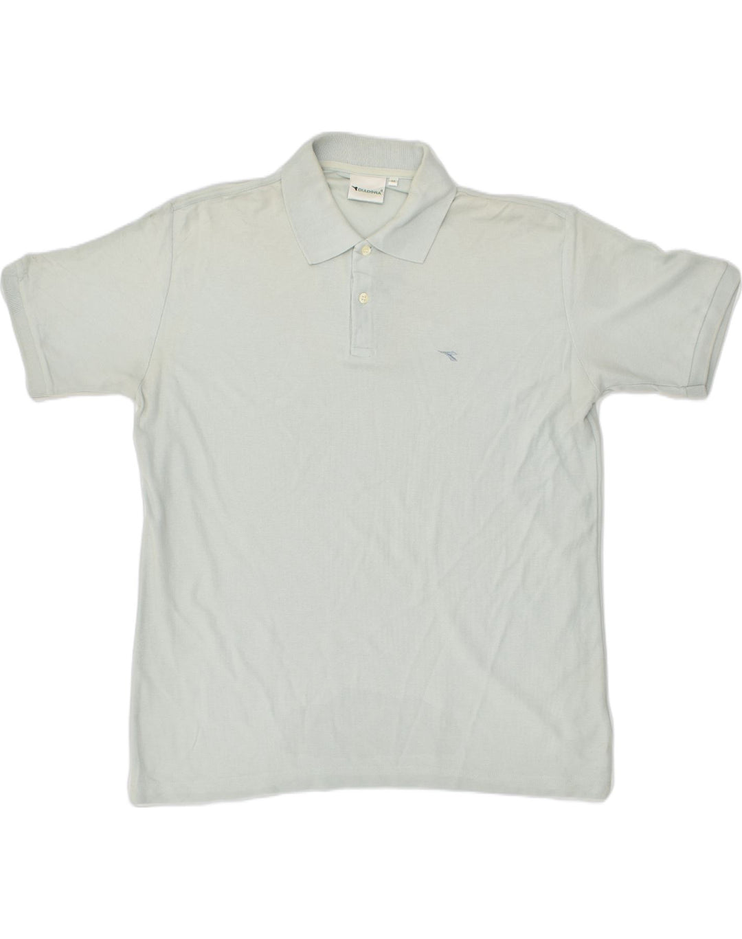 DIADORA Mens Polo Shirt IT 52 Large Blue Cotton | Vintage Diadora | Thrift | Second-Hand Diadora | Used Clothing | Messina Hembry 