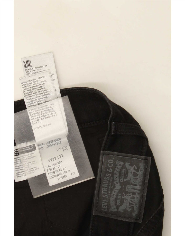 Levi's Damen 312 Shaping Slim Jeans W32 L32 Schwarze Baumwolle