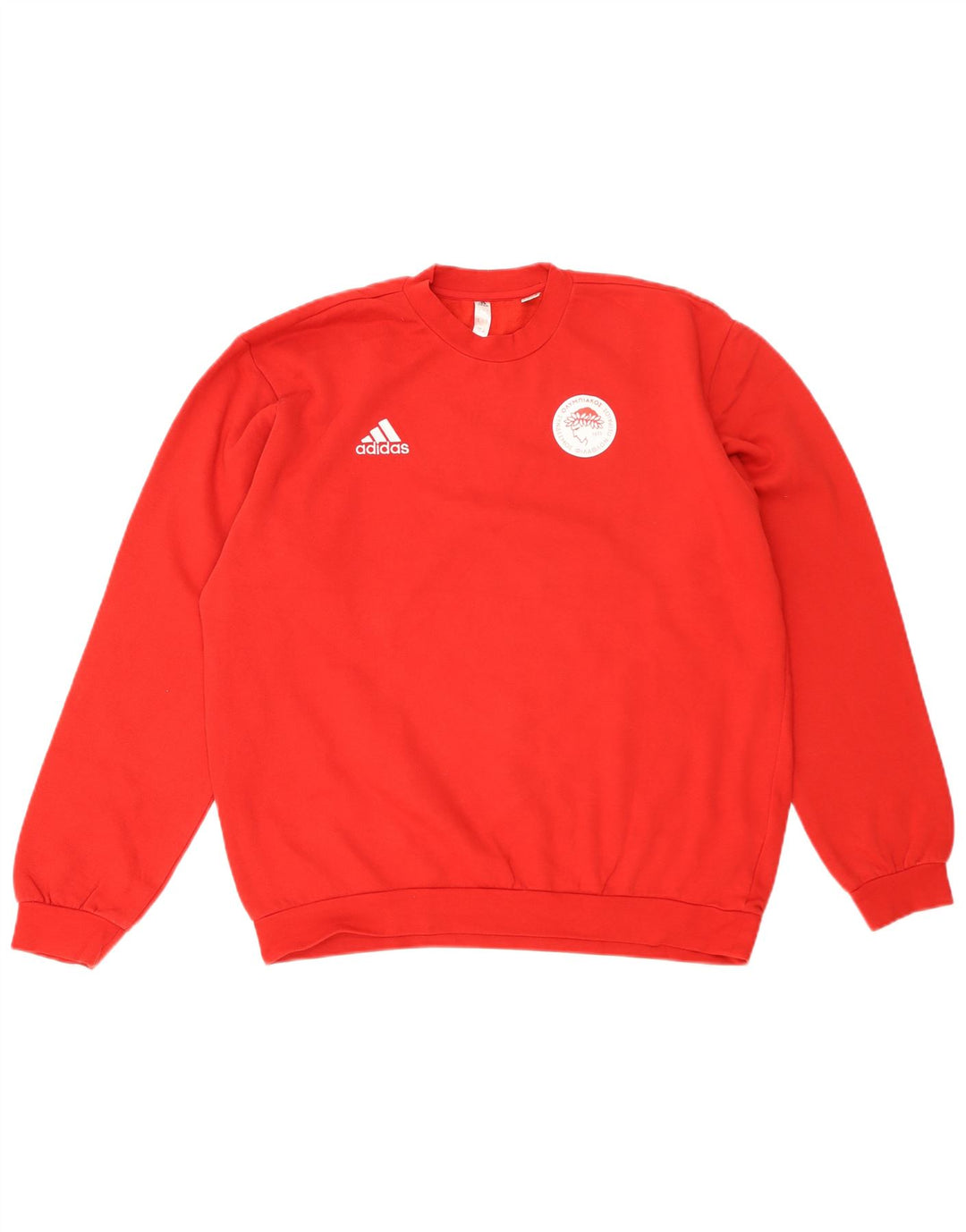 Adidas Herren Grafik-Sweatshirt-Pullover, groß, rote Baumwolle