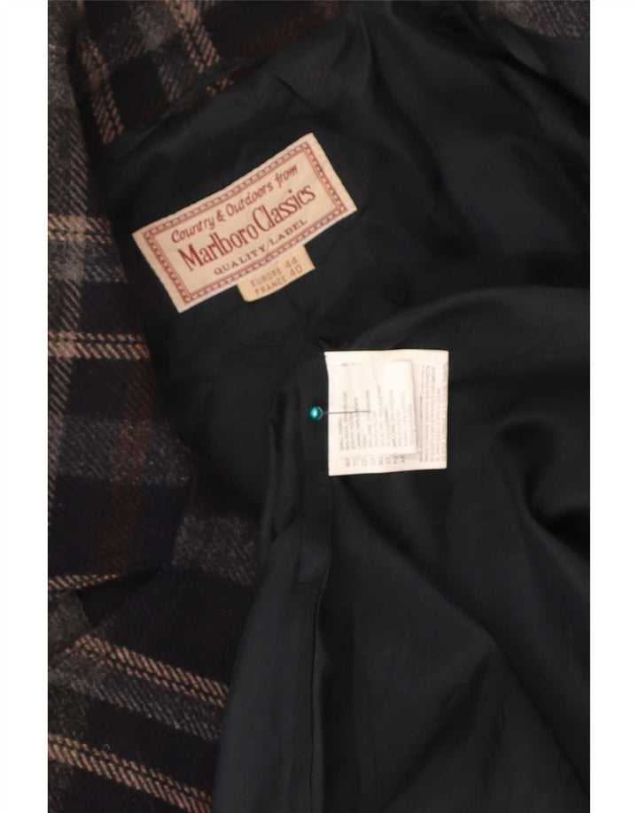 Marlboro Classics Damen Trenchcoat IT 44 Medium Black Check