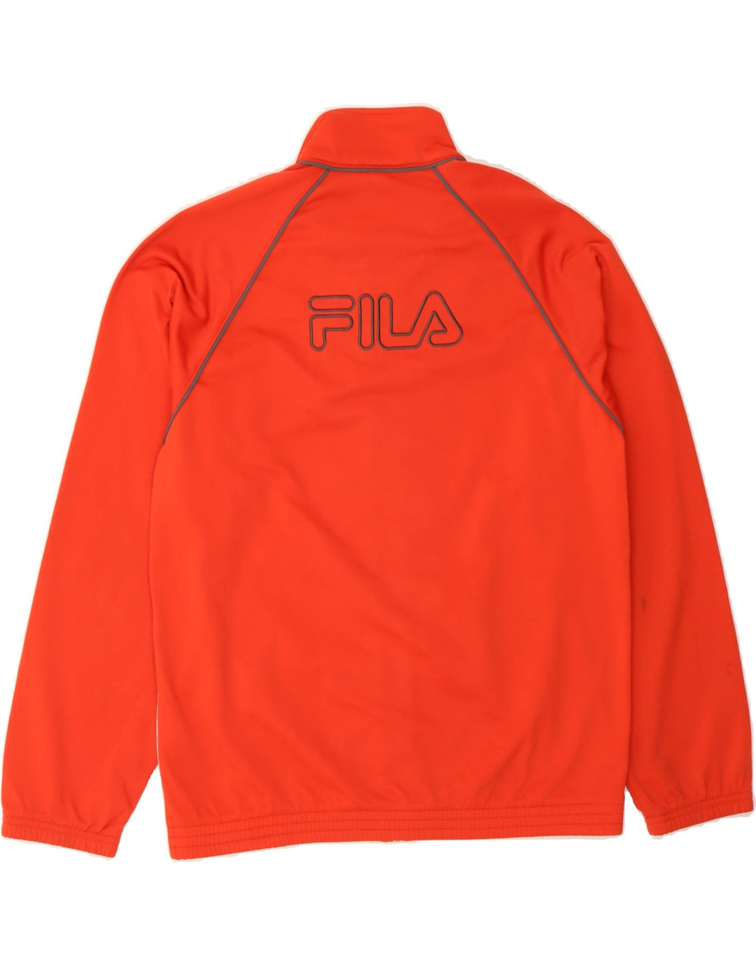 FILA Boys Tracksuit Top Jacket 11-12 Years Orange Colourblock Polyester Vintage Fila and Second-Hand Fila from Messina Hembry 