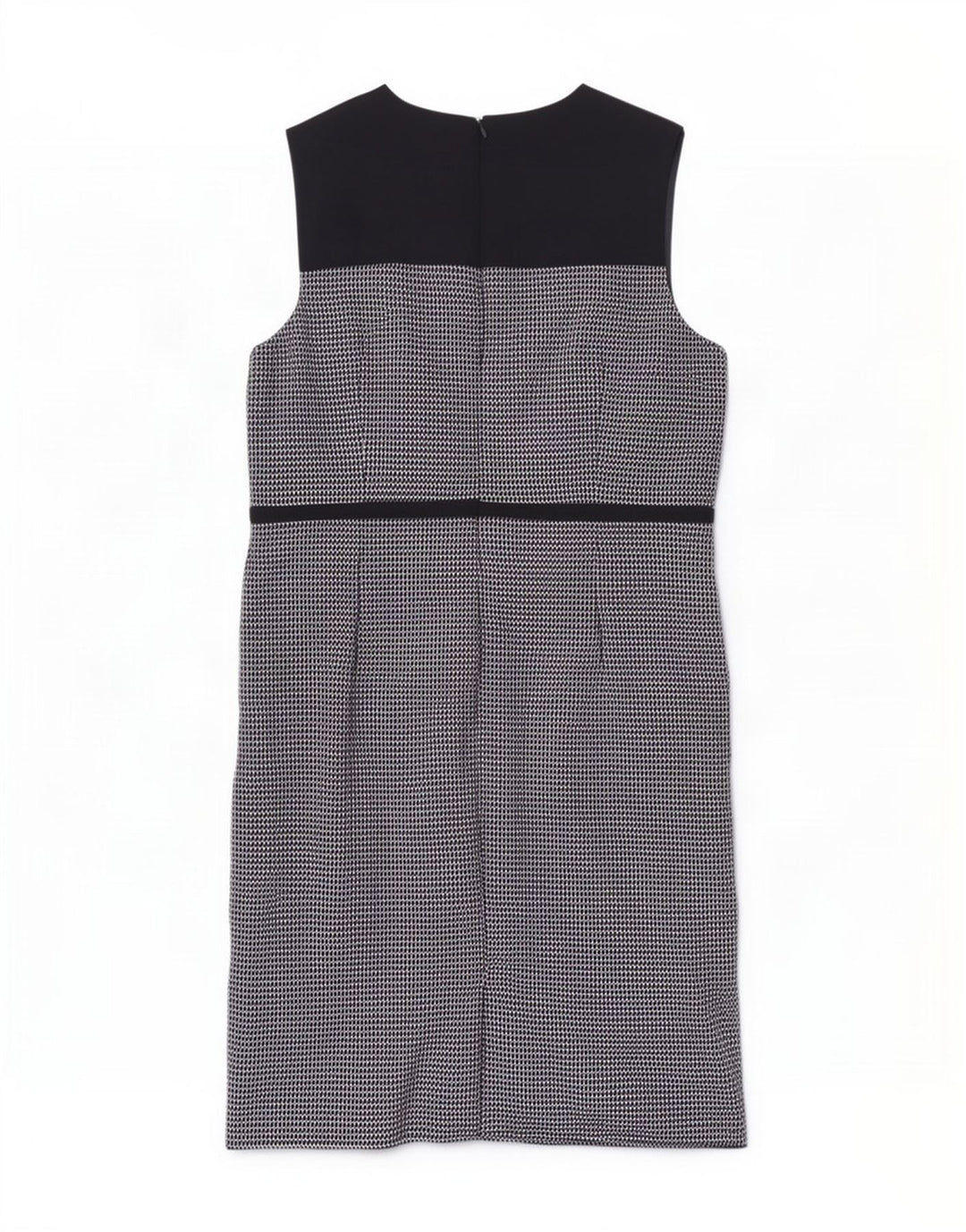 Hobbs Damen Ärmelloses Etuikleid UK 18 XL Schwarz kariertes Polyester