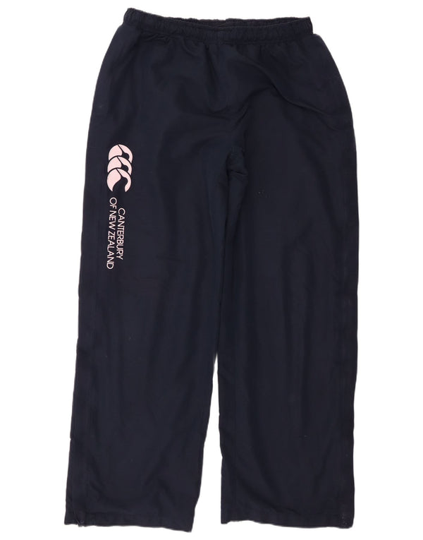 Canterbury Womens Graphic Tracksuit Trousers UK 16 Large Navy Blue