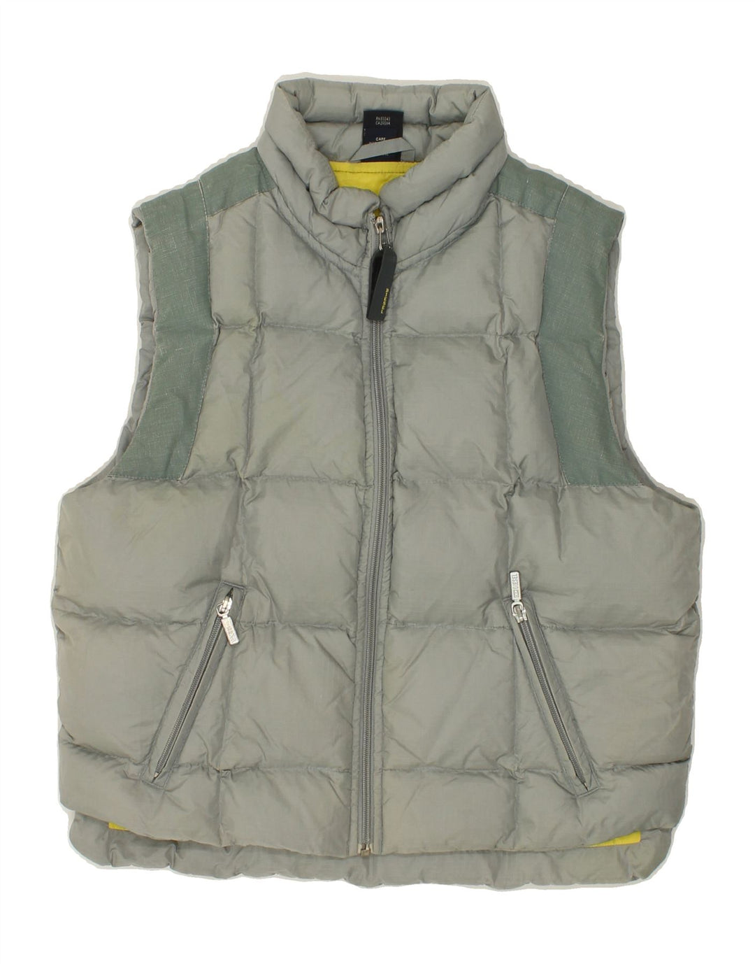 DIESEL Boys Padded Gilet 12-13 Years Large Grey Nylon Vintage Diesel and Second-Hand Diesel from Messina Hembry 