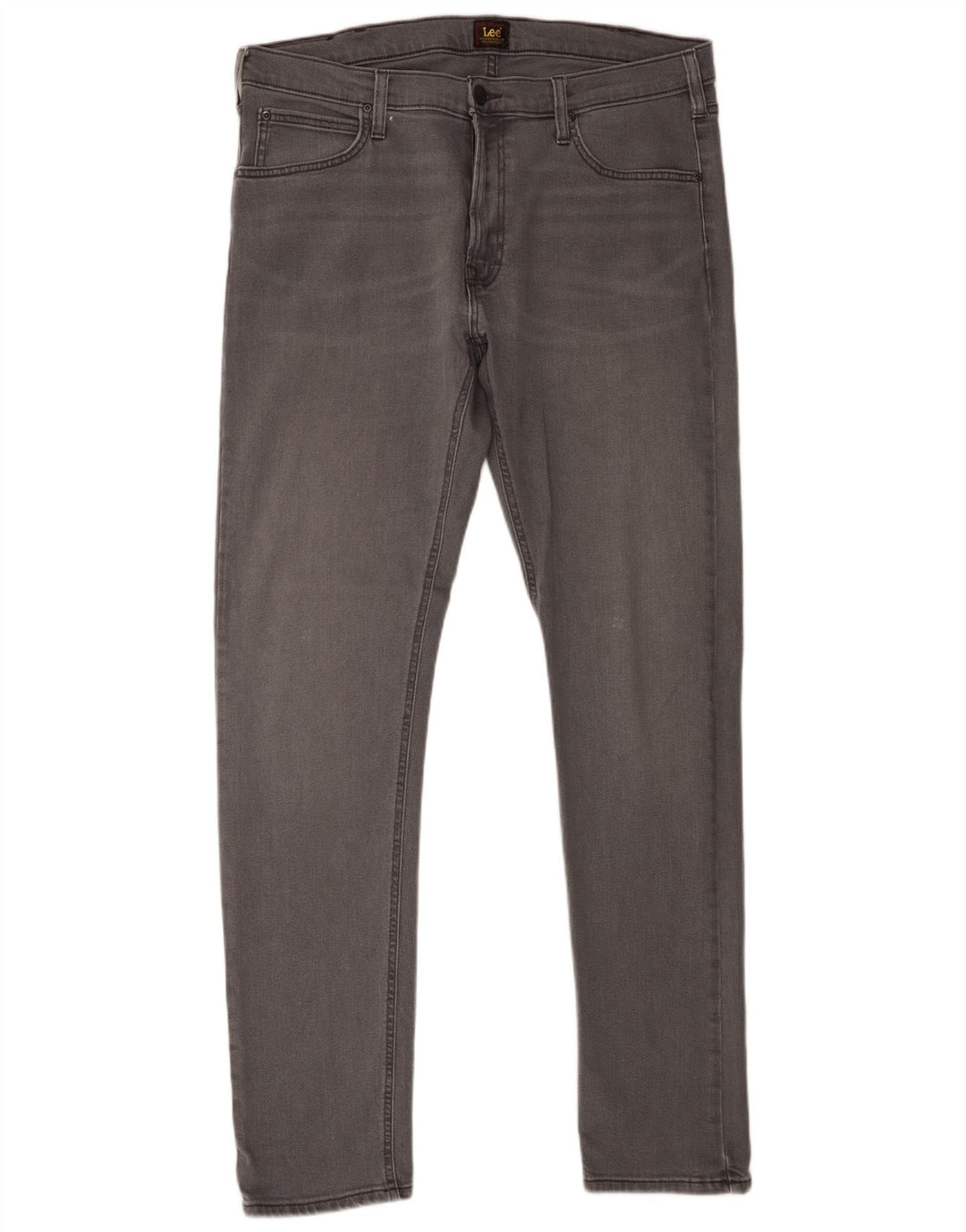 Lee Herren Luke Slim Jeans W36 L34 Graue Baumwolle