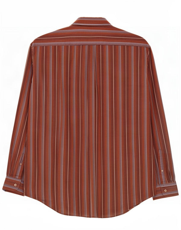 Marlboro Classics Herrenhemd 2XL braun gestreift aus Baumwolle
