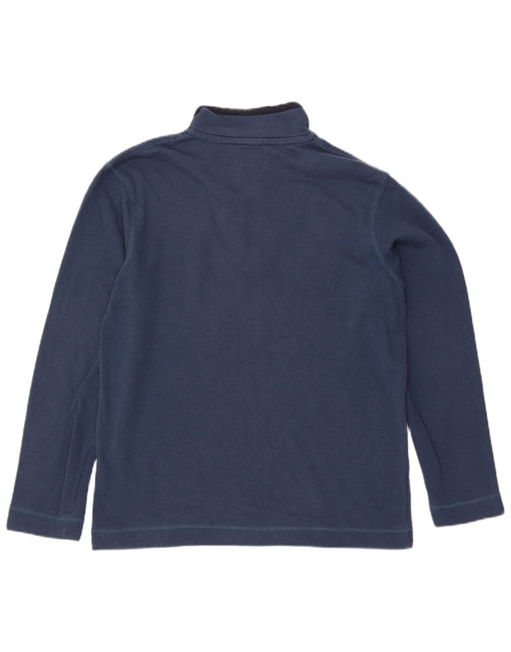 JOULES Herren-Sweatshirt mit Reißverschluss am Hals, mittlere marineblaue Baumwolle