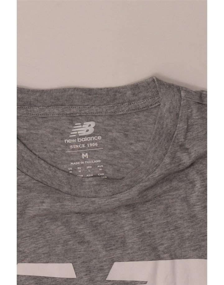 New Balance Herren Grafik-T-Shirt-Oberteil Mittelgrau meliert
