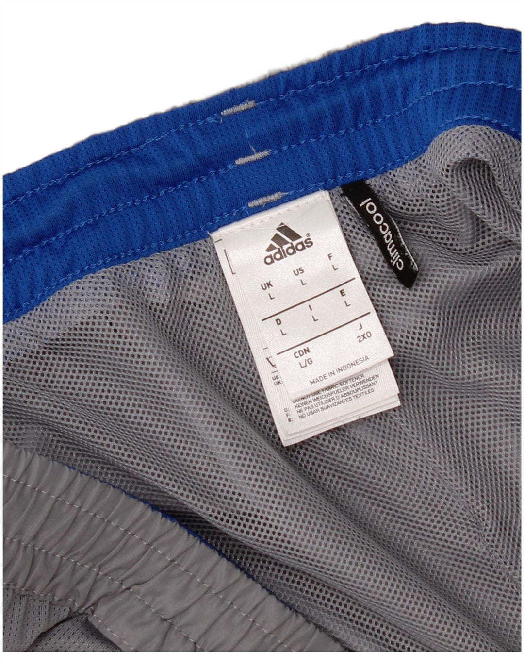 Adidas Herren-Sportshorts, großes graues Polyester