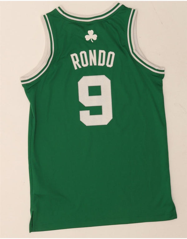 Adidas Celtics Grafik-Weste für Jungen, 13–14 Jahre, grünes Polyester