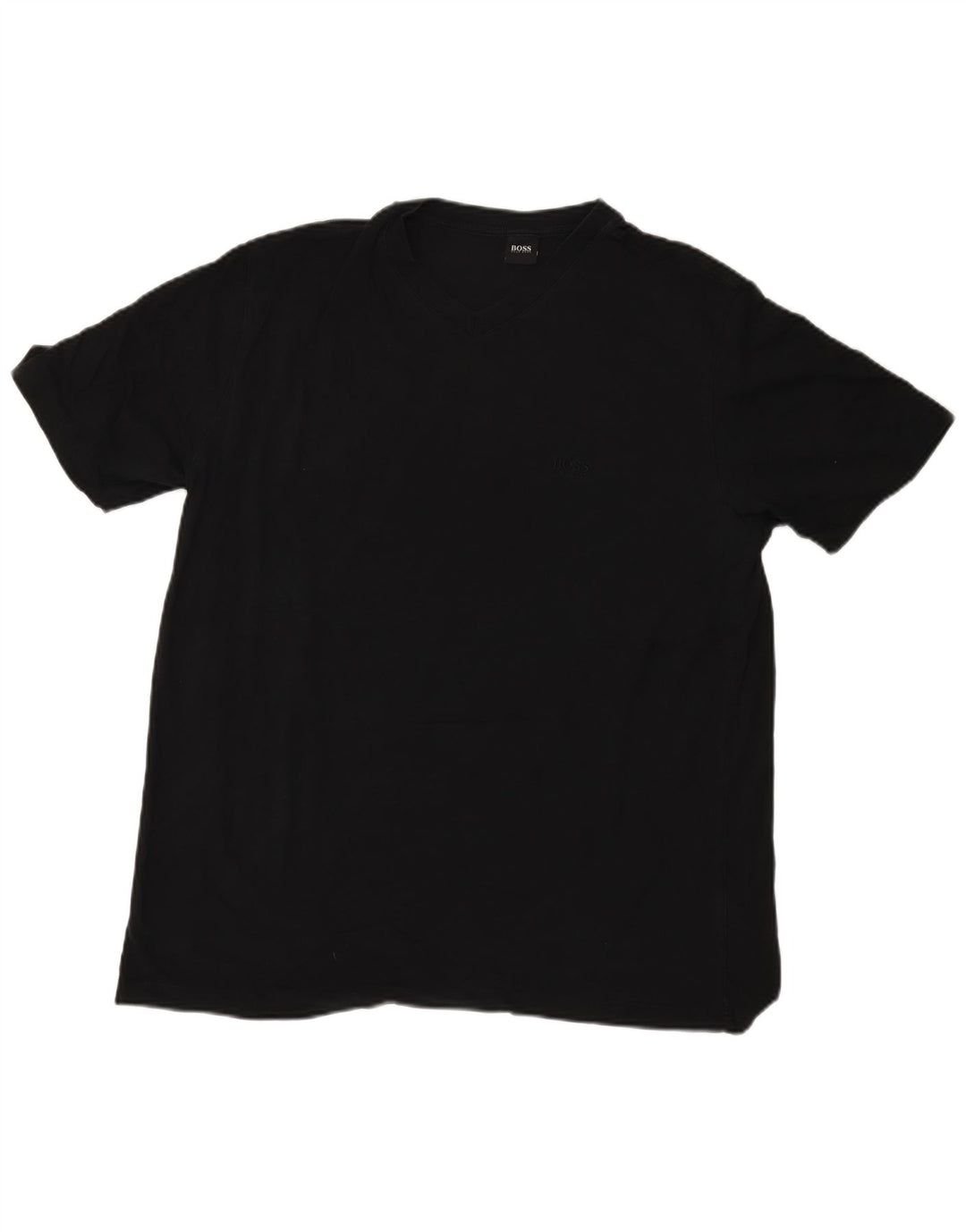 Hugo Boss Herren T-Shirt Top 2XL Schwarz Baumwolle