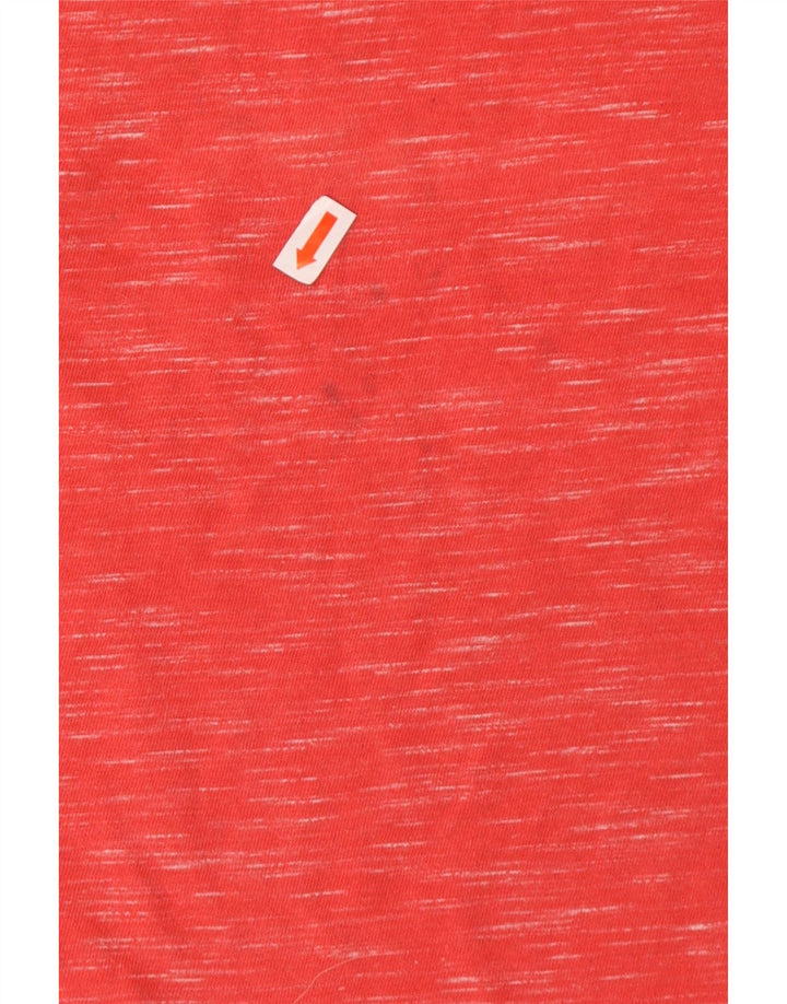 SUPERDRY Herren-Trägershirt aus mittelrot gesprenkelter Baumwolle
