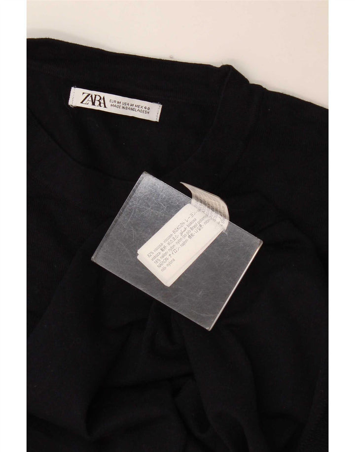 Zara Herren-Pullover mit Rundhalsausschnitt, mittlere marineblaue Viskose
