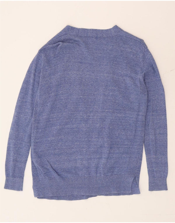 Marks & Spencer Offener Damen-Cardigan-Pullover UK 12 Medum Blue Flecked