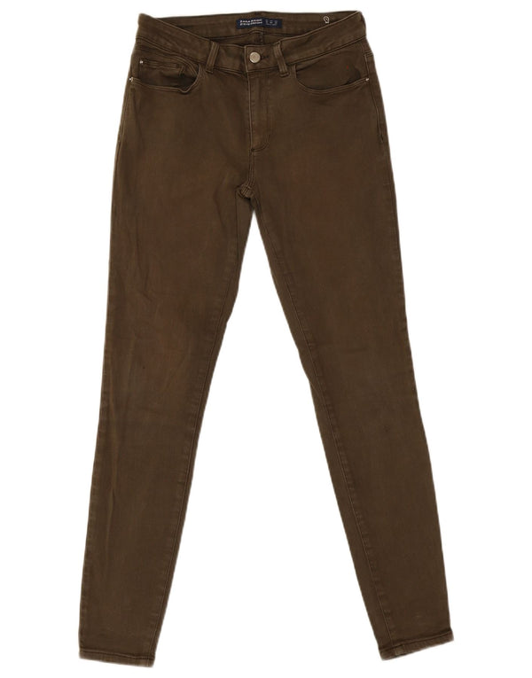 Zara Damen Skinny Jeans EU 38 Small W28 L30 Khaki