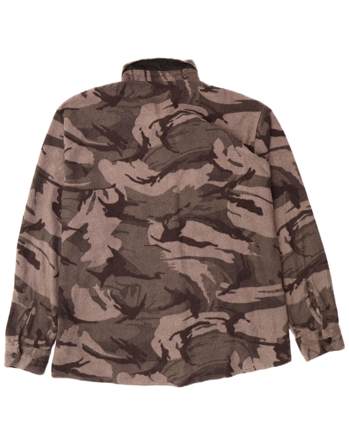 Wrangler Herren Fleeceshirt 2XL Grau Camouflage