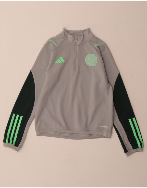 ADIDAS Aeroready Pullover-Trainingsanzug für Jungen, 9–10 Jahre, Grau, Farbblock