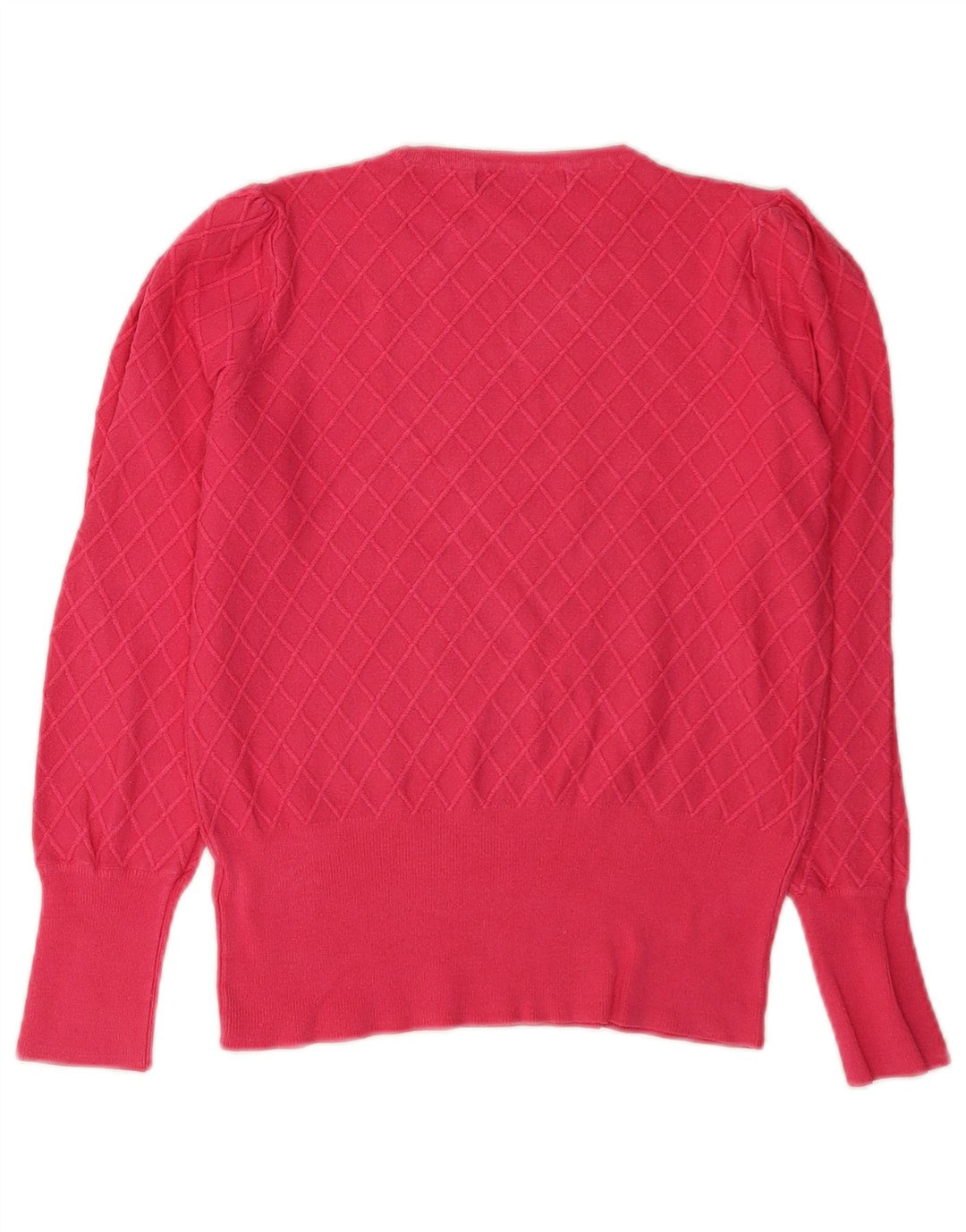 Marks & Spencer Damen-Pullover mit normaler Passform und Rundhalsausschnitt, Gr. 8, Rot