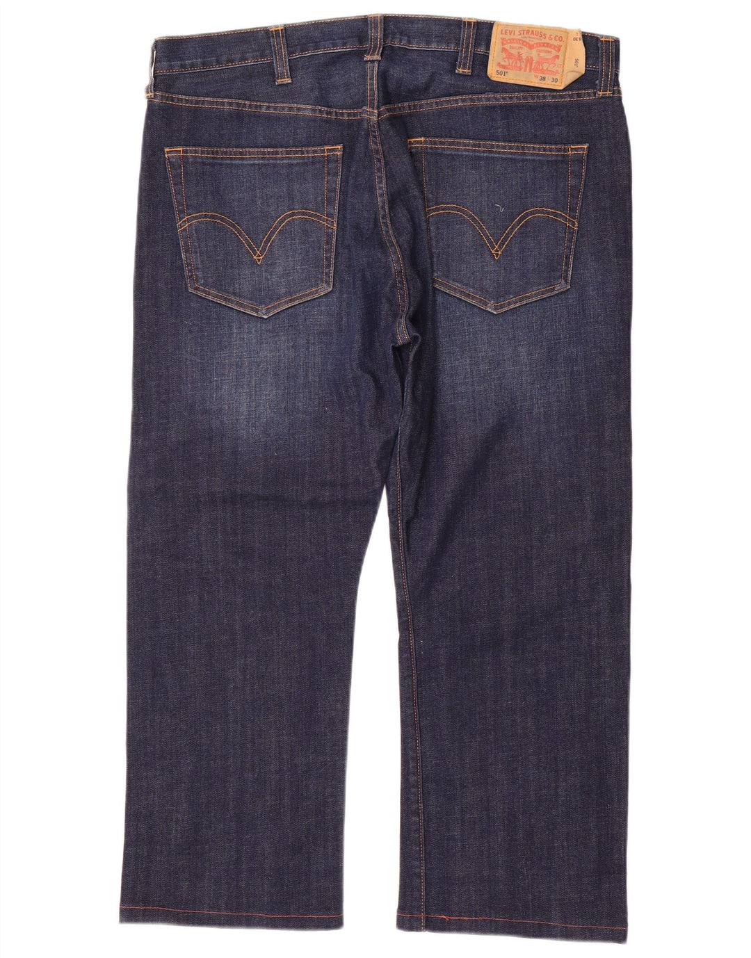 Levi's Herren 501 Straight Jeans W38 L26 Marineblau Baumwolle