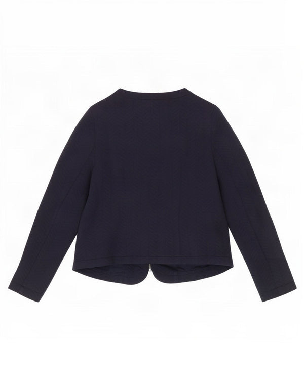 Marks & Spencer Damen Blazer Jacke UK 14 Mittel Marineblau Polyester