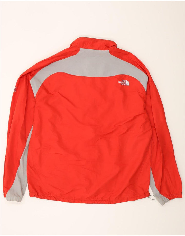 THE NORTH FACE Herren-Trainingsanzug-Oberteil, Jacke, XL, rotes Farbblock-Polyester
