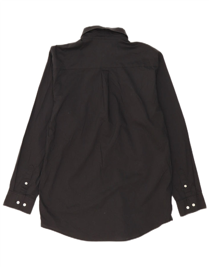 Chaps Jungen-Hemd, 15–16 Jahre, XL, schwarze Baumwolle