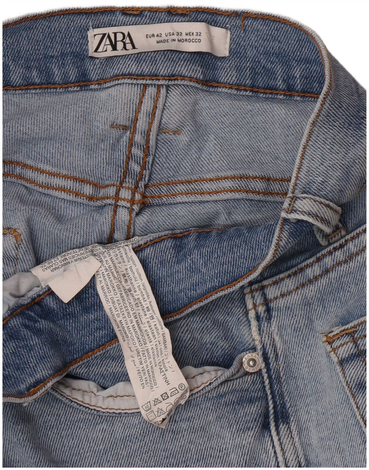 Zara Herren Slim Jeans EU 42 Large W32 L27 Blaue Baumwolle