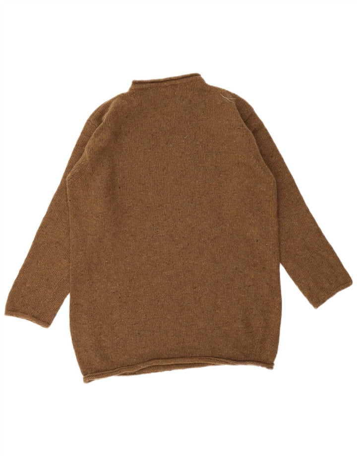 Balloon Herren-Pullover mit V-Ausschnitt, Mittelbraun