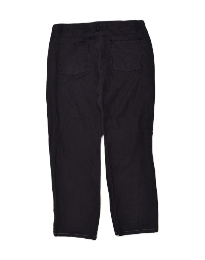 GIANFRANCO FERRE Womens Straight Casual Trousers W30 L30 Navy Blue | Vintage Gianfranco Ferre | Thrift | Second-Hand Gianfranco Ferre | Used Clothing | Messina Hembry 