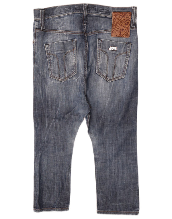 Miss Sixty Damen Harems-Capri-Jeans W26 L17 Blaue Baumwolle